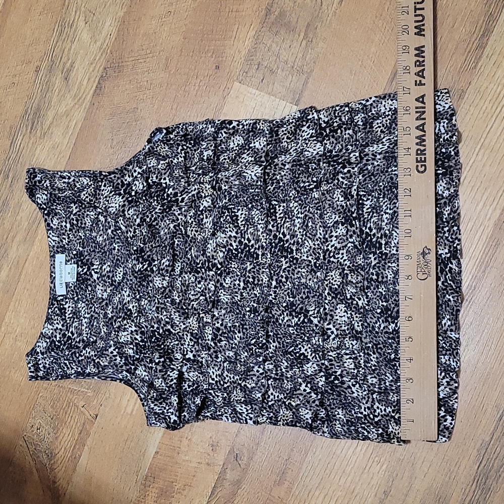 Liz Claiborne - Animal Print Ruffle Tank (Ladies Medium) - Picture 7 of 15